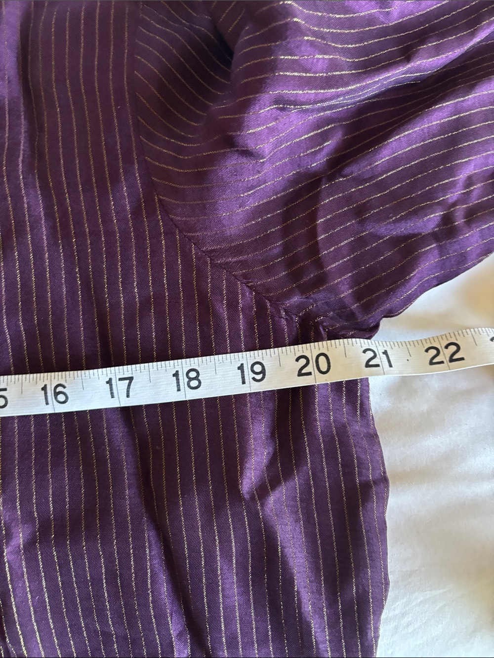 Purple Long Sleeve Kurta with Gold Detailing - Picture 8 of 8